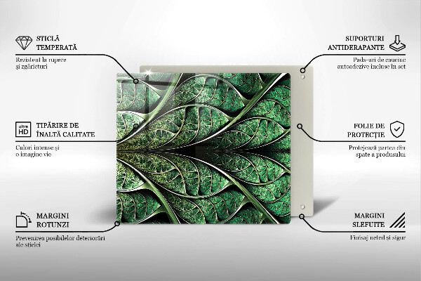 Protetor placa de indução Estrutura das nervuras das folhas