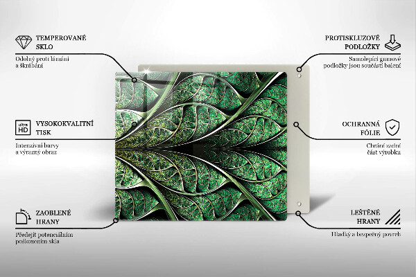 Protetor placa de indução Estrutura das nervuras das folhas