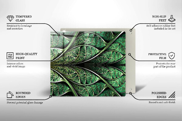 Protetor placa de indução Estrutura das nervuras das folhas