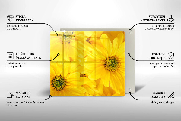 Protetor placa de indução Pétalas de flores