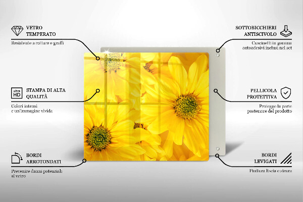 Protetor placa de indução Pétalas de flores
