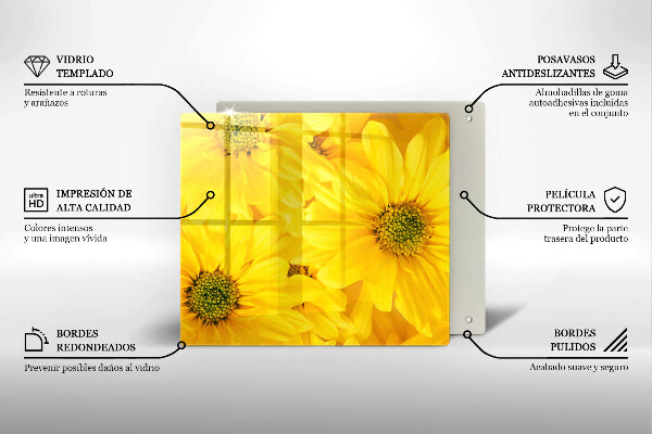 Protetor placa de indução Pétalas de flores