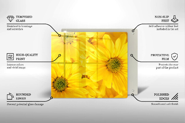 Protetor placa de indução Pétalas de flores