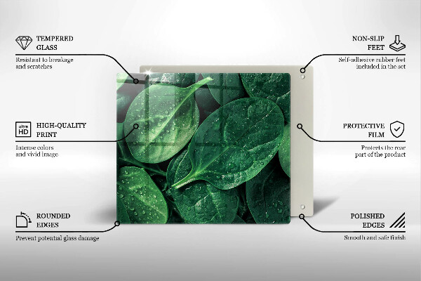 Protetor placa de indução Folhas de manjericão