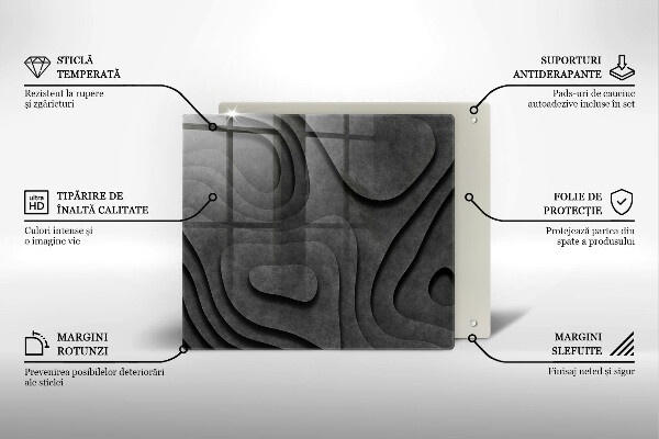 Protetor placa indução Formas de pedra 3D