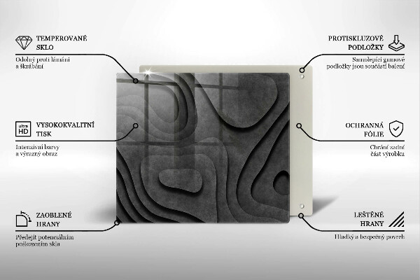 Protetor placa indução Formas de pedra 3D