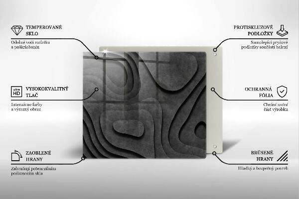 Protetor placa indução Formas de pedra 3D