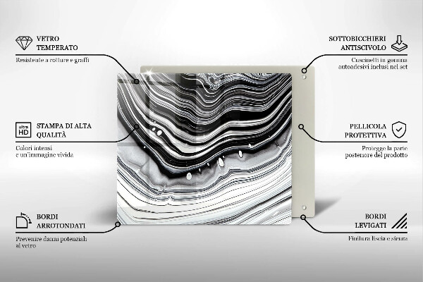 Protetor placa de indução Abstração de tinta