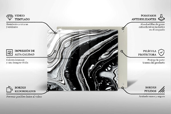 Tábua protetora Abstração de tinta