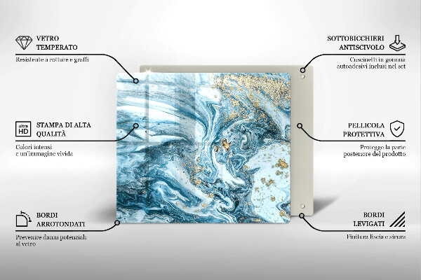 Protetor placa indução Estrutura com ouro