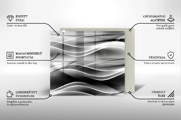 Tábua protetora Linhas suaves de abstração