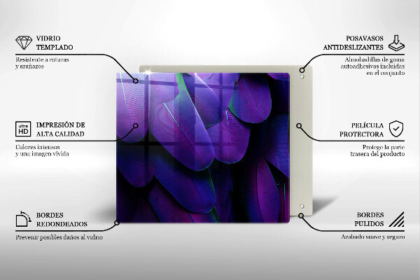 Protetor placa de indução Penas de neon