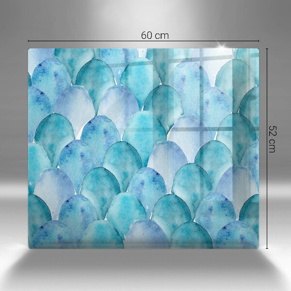 Protetor placa de indução Escamas de aquarela