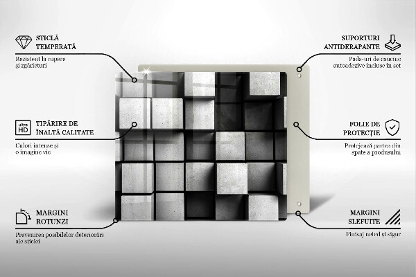 Tábua protetora Fundo de geometria 3D