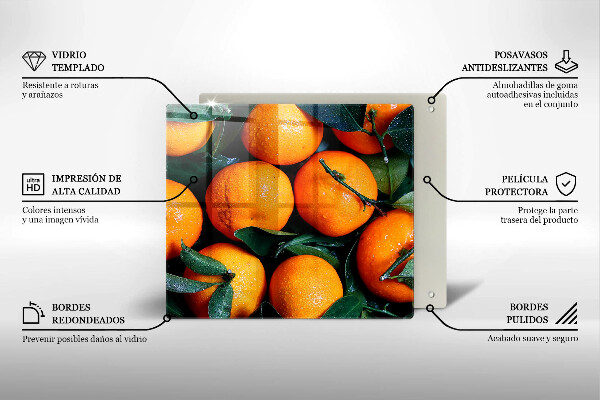 Tábua protetora Laranjas de frutas