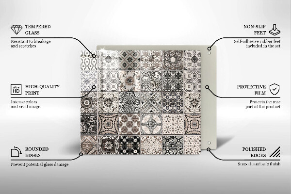 Protetor placa de indução Azulejos decorativos