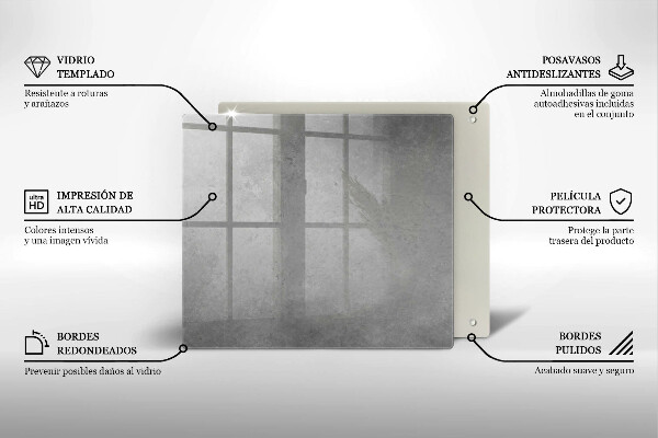 Protetor placa de indução Fundo de textura de concreto