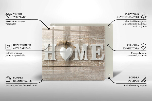 Protetor placa de indução Placas e o sinal Home