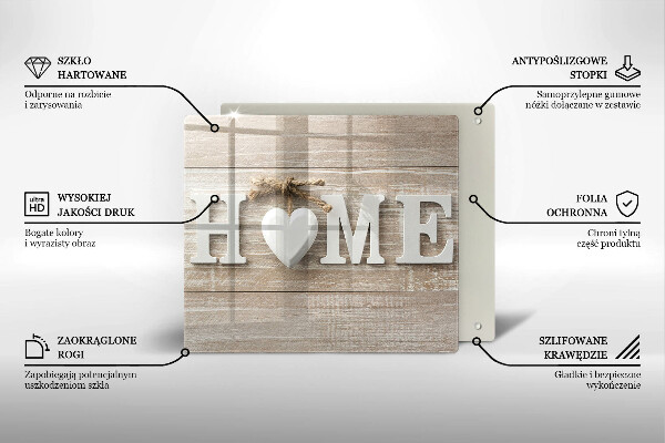 Protetor placa de indução Placas e o sinal Home