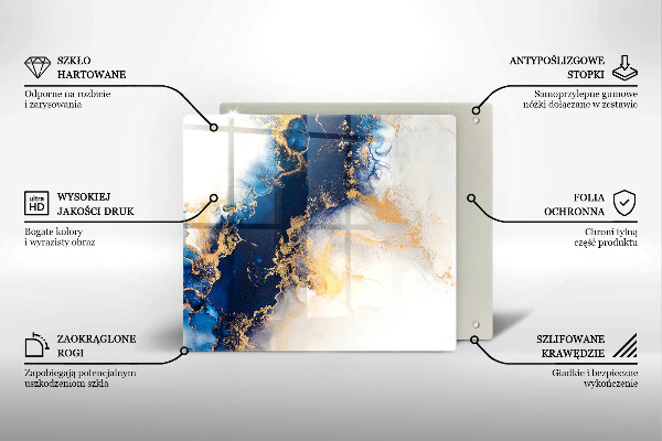 Tábua protetora Abstração com azul