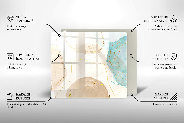 Tábua protetora Formas boho brilhantes