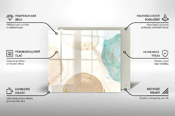 Tábua protetora Formas boho brilhantes