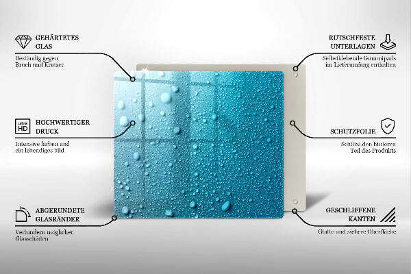 Tábua protetora Gotas de água
