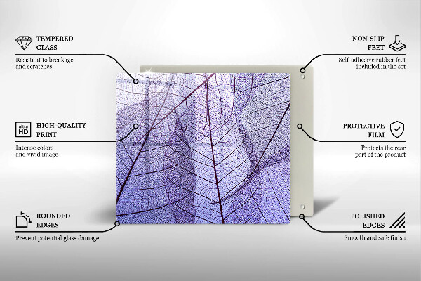 Protetor placa de indução Folhas com nervuras