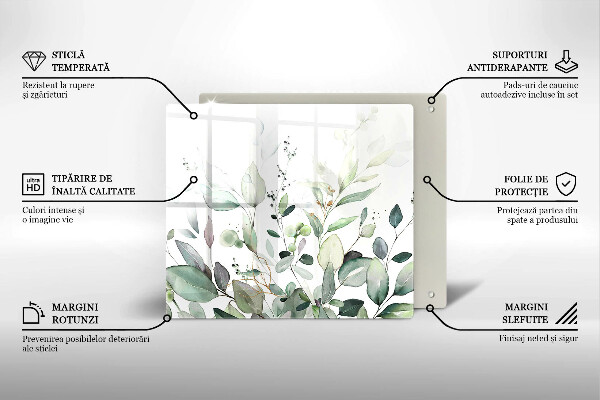 Tábua protetora Plantas em aquarela