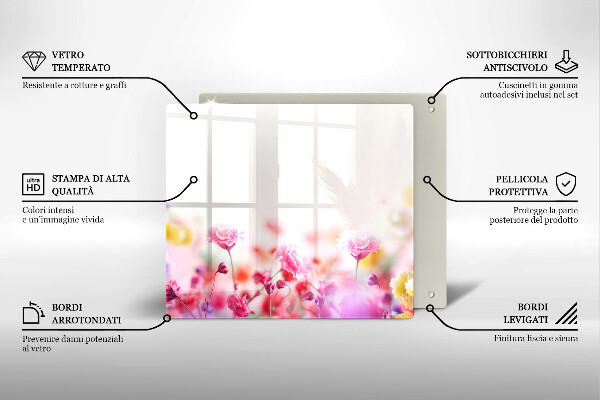 Protetor placa de indução Prado de flores