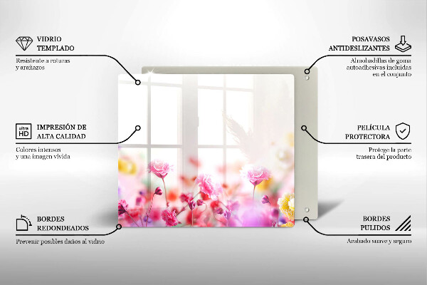 Protetor placa de indução Prado de flores