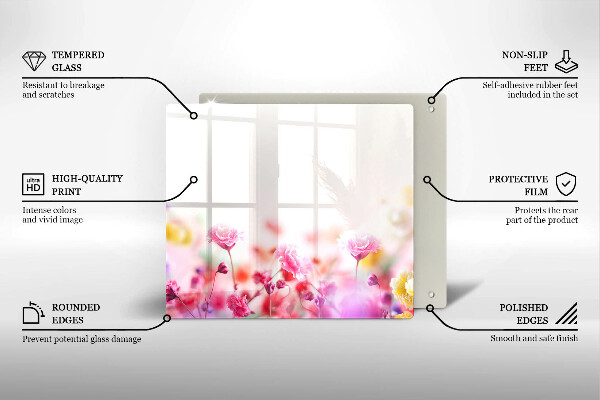 Protetor placa de indução Prado de flores