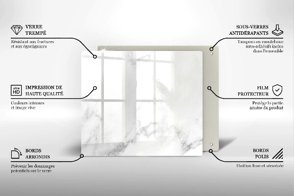 Protetor placa indução Mármore moderno