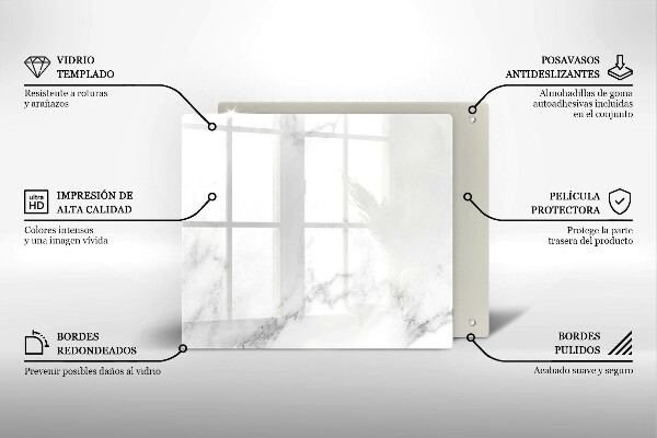 Protetor placa indução Mármore moderno