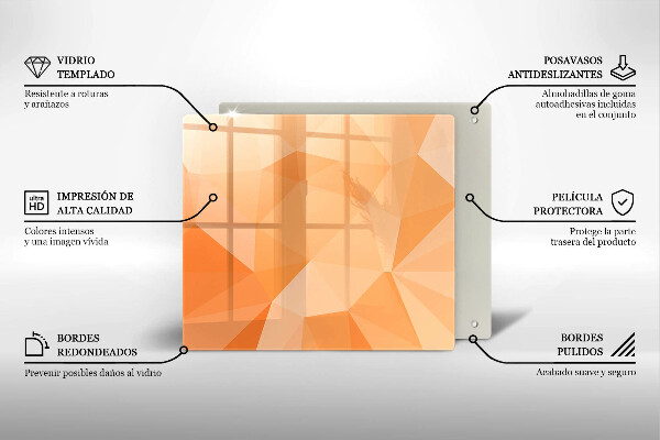 Protetor placa indução Fundo geométrico