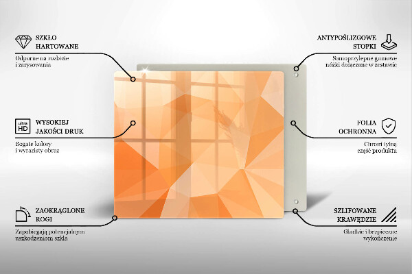Protetor placa indução Fundo geométrico