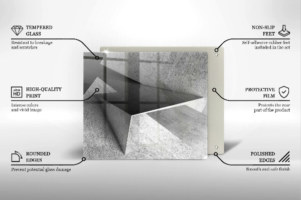 Protetor placa indução Abstração concreta