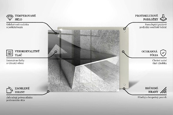 Protetor placa indução Abstração concreta