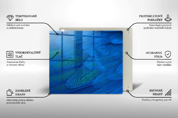 Protetor placa indução penas de pássaros