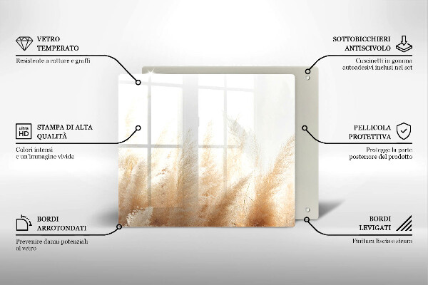 Protetor placa de indução Capim-dos-pampas