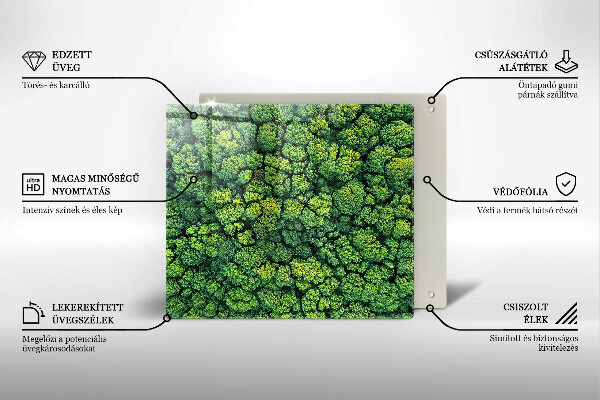 Protetor placa de indução A natureza planta musgo