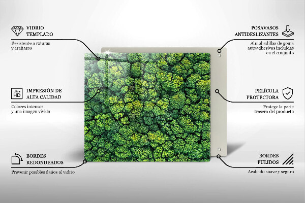 Protetor placa de indução A natureza planta musgo