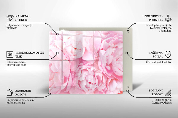 Tábua protetora Peônias delicadas