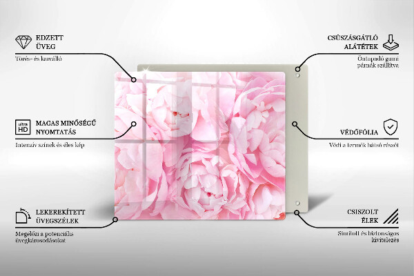 Tábua protetora Peônias delicadas