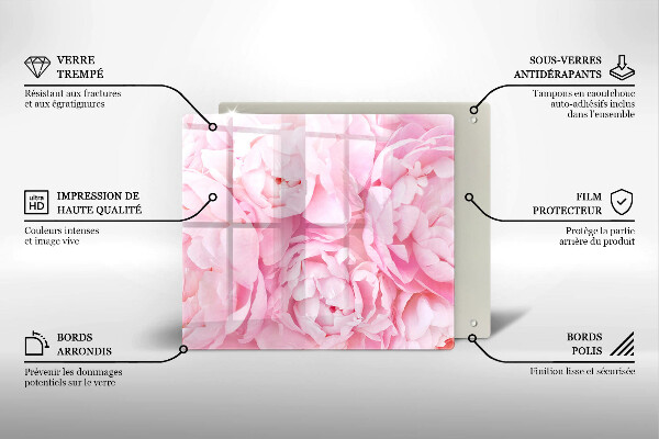 Tábua protetora Peônias delicadas