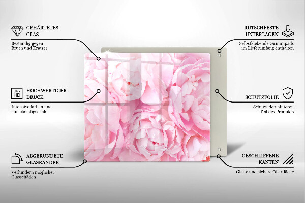 Tábua protetora Peônias delicadas