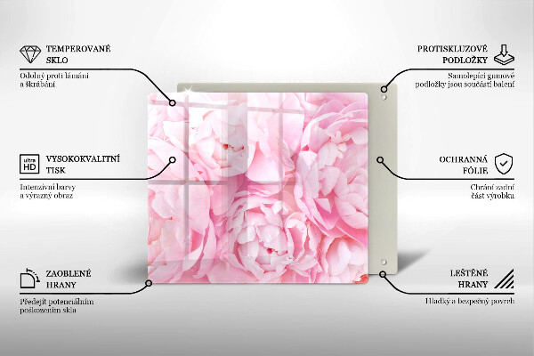 Tábua protetora Peônias delicadas