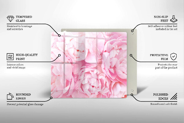 Tábua protetora Peônias delicadas