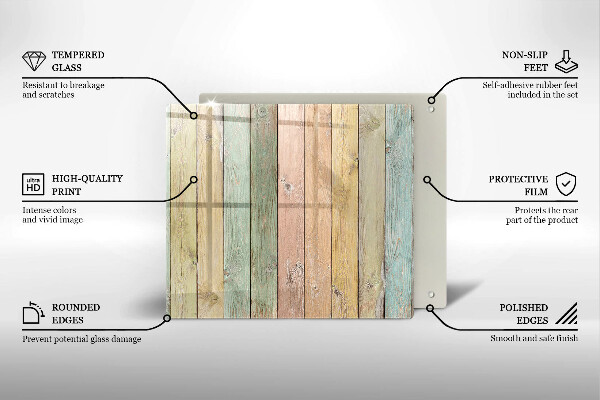 Protetor placa indução Placas vintage coloridas