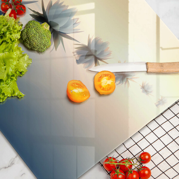 Protetor para fogão de vidro Flores de nenúfar